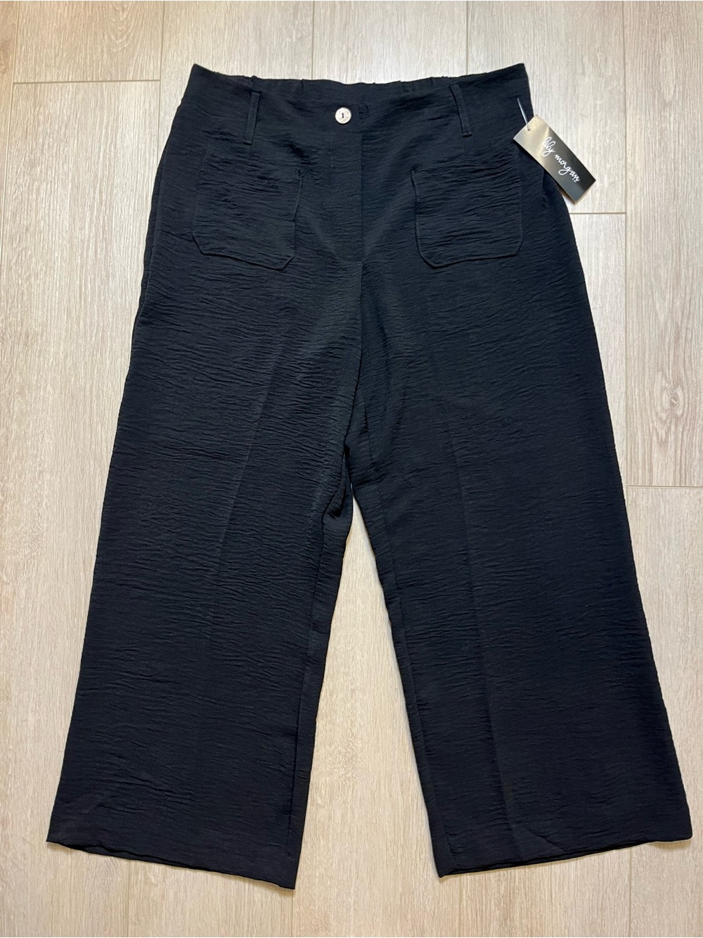 LILY MORGAN Wide Leg Black Slack Pants - FREE SHIPPING on Bundles $95+